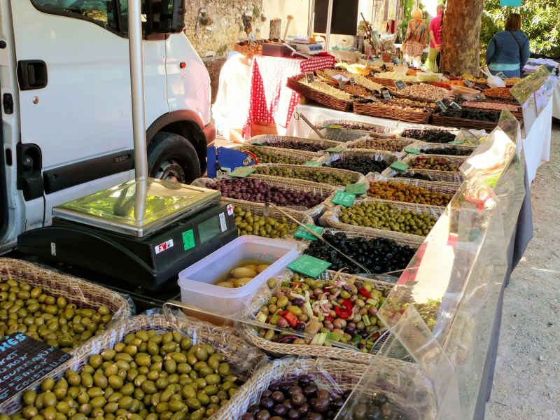 Olives, olives, olives and more olives, Lourmarin, Southern France